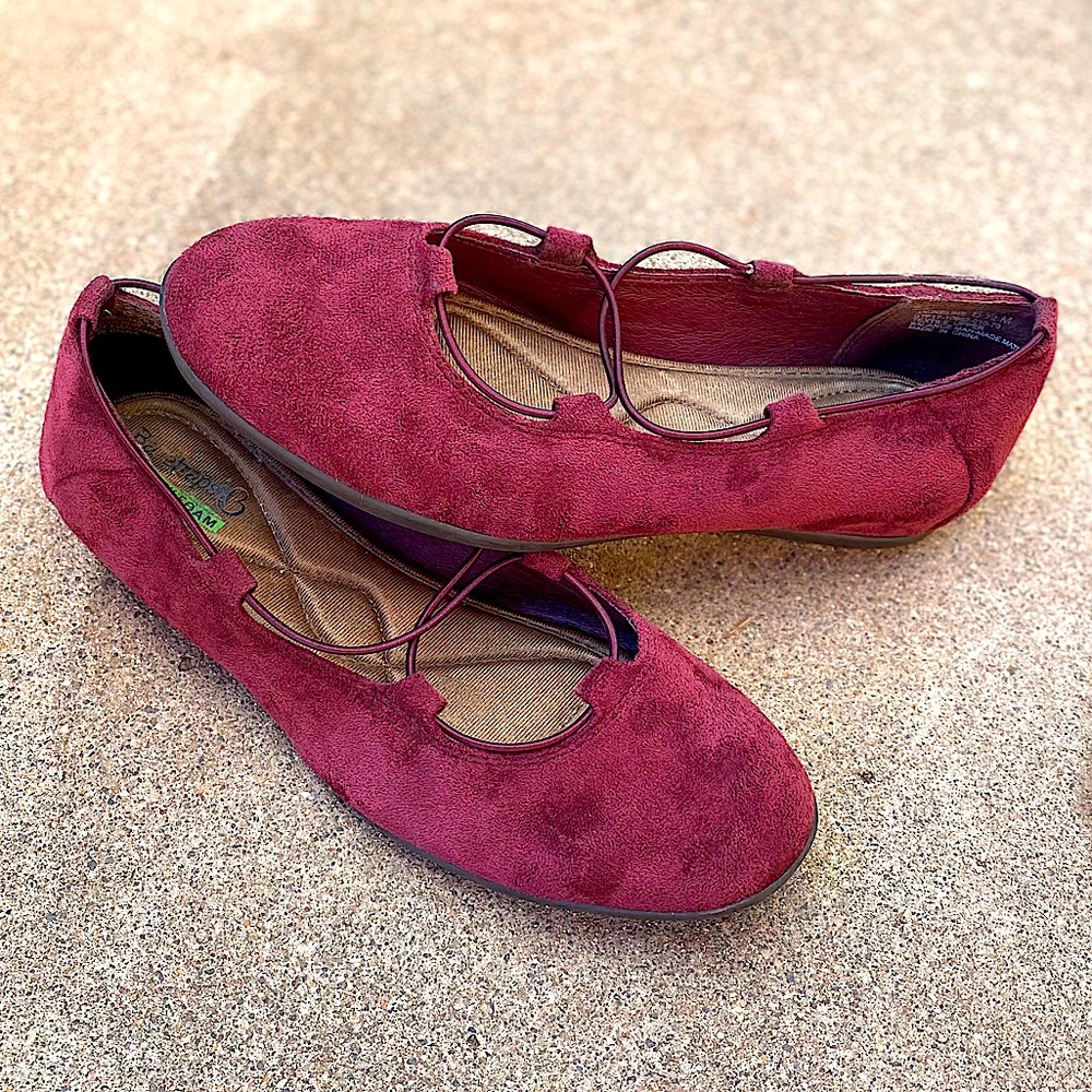BareTraps |Jackeline| Memory Foam Burgundy Loafers